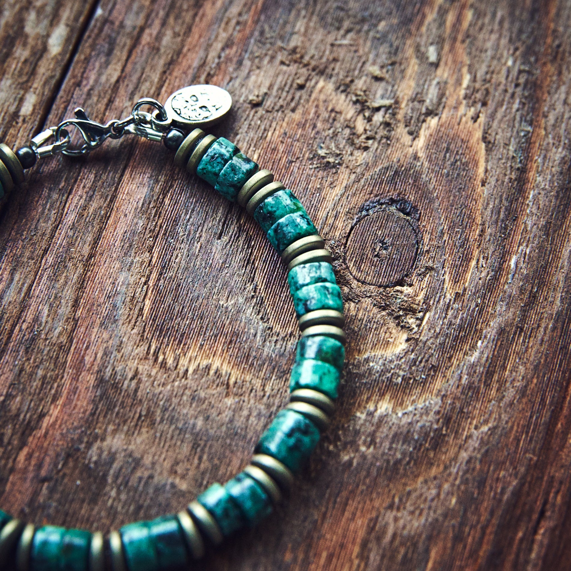 Armbånd - African Heishi - Green