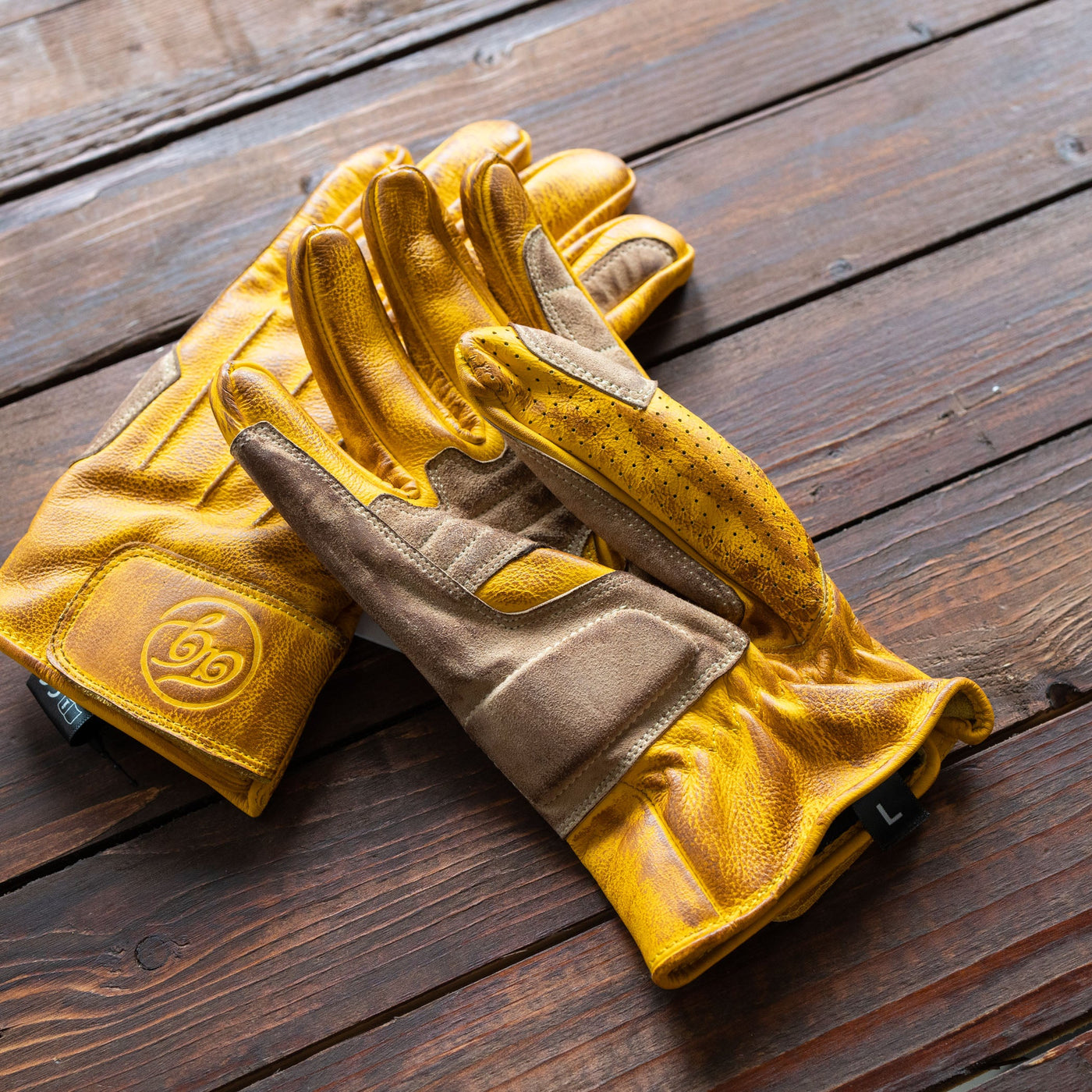 Age of Glory - Gloves - Yellow - Rover Leather Gloves