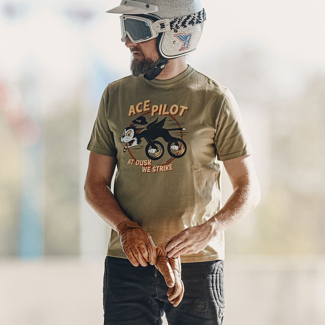 Age of Glory - Ace Pilot Tee-shirt Army Green