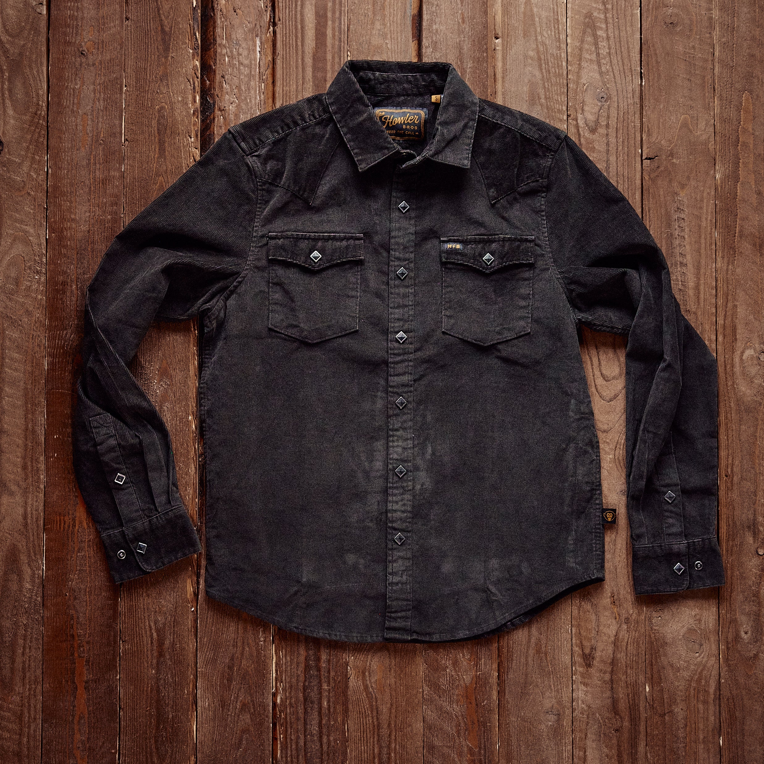 Howler Brothers - Banning Corduroy shirt - Sort