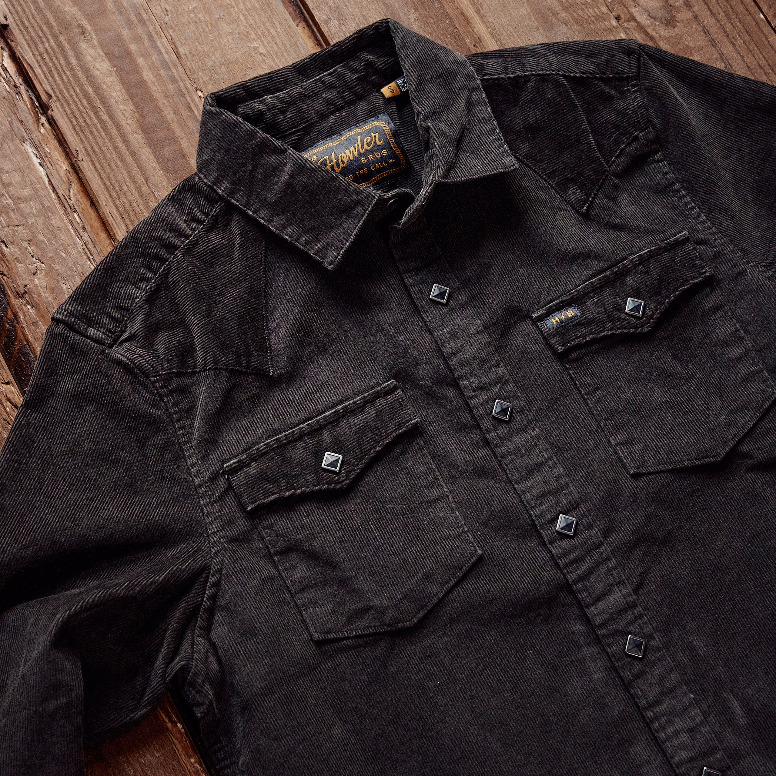 Howler Brothers - Banning Corduroy shirt - Sort