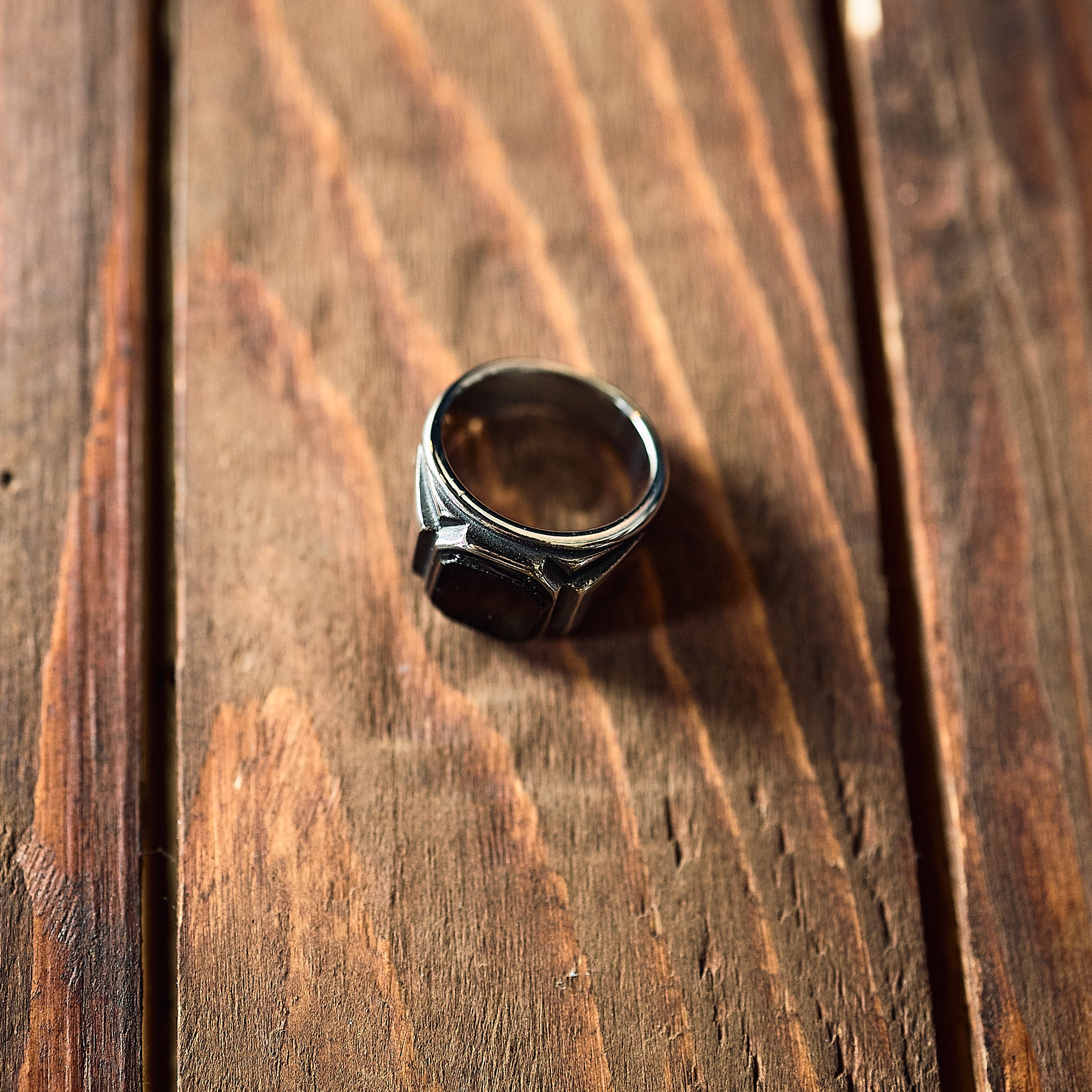 Black Pearl - Onyx - Octa Signet Ring