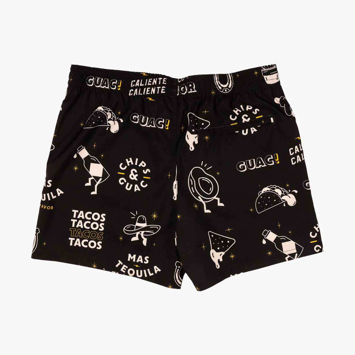 Duvin Design -"Chips N Dip"Swim/Summer Short Black