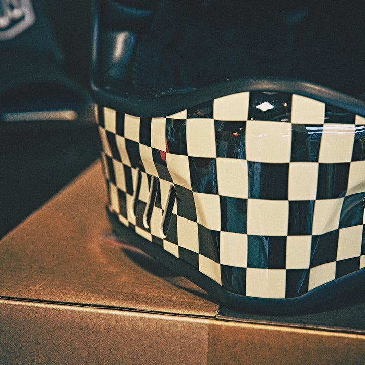 Deus Ex Machina - Mc Helmet "Checker" Cream