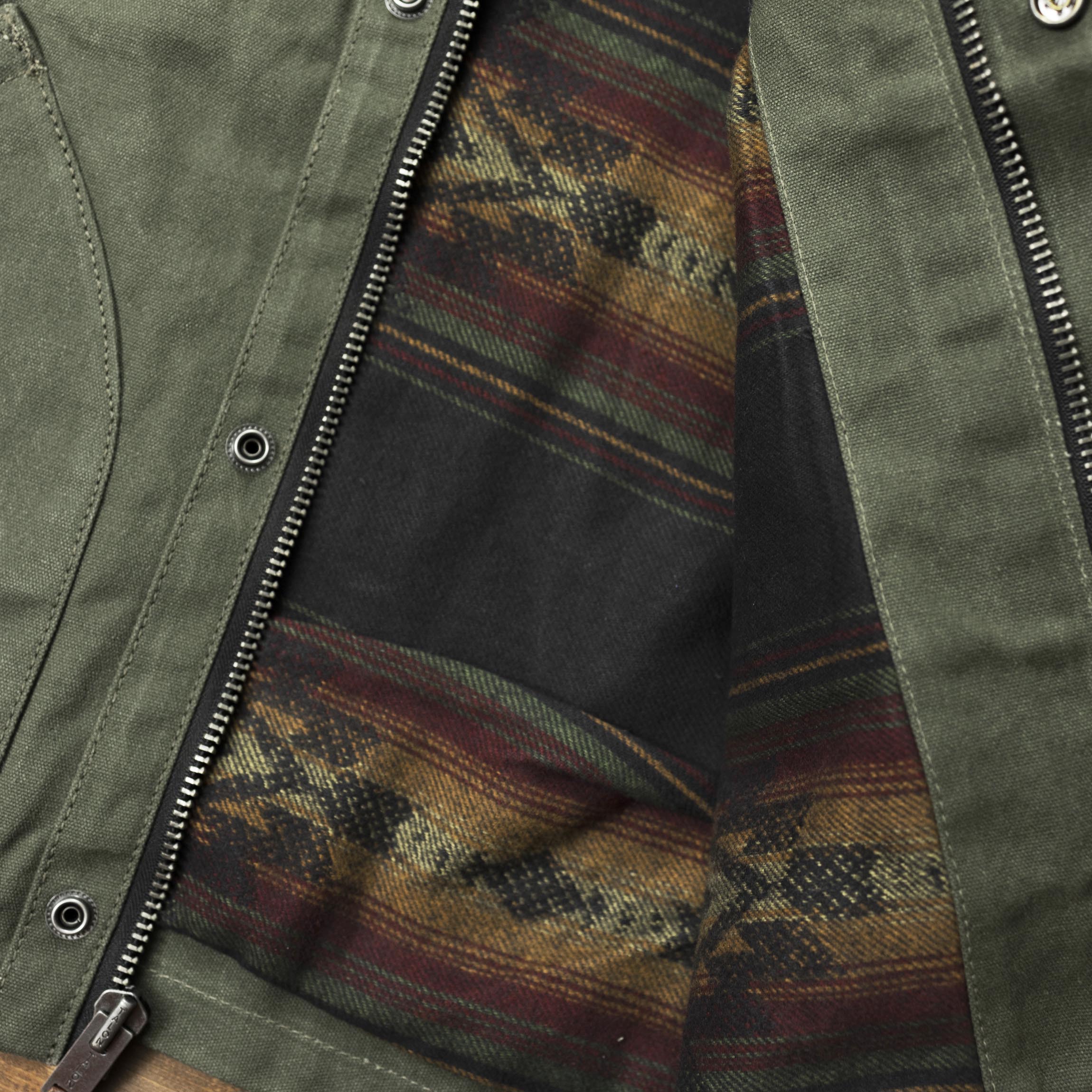 Iron and resin - cruiser jacket - green