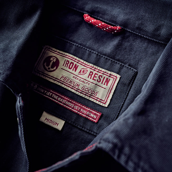 Iron & Resin - Coach Jacket - Charcoal Denim