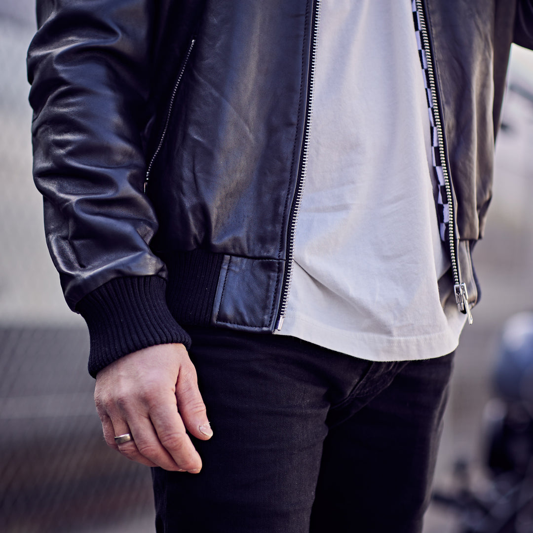 Deus Ex Machina - Thunder Leather Bomber - Black