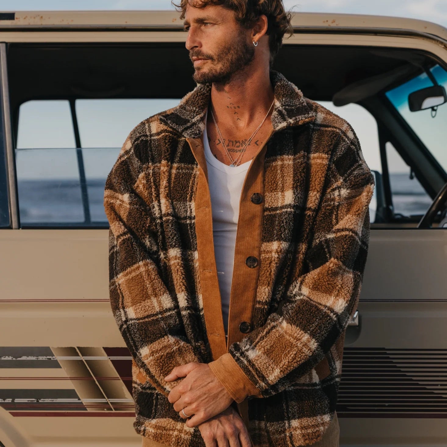 Ottway - Foster - Flannel Sherpa Jacket