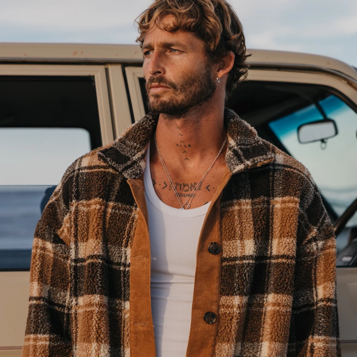 Ottway - Foster - Flannel Sherpa Jacket