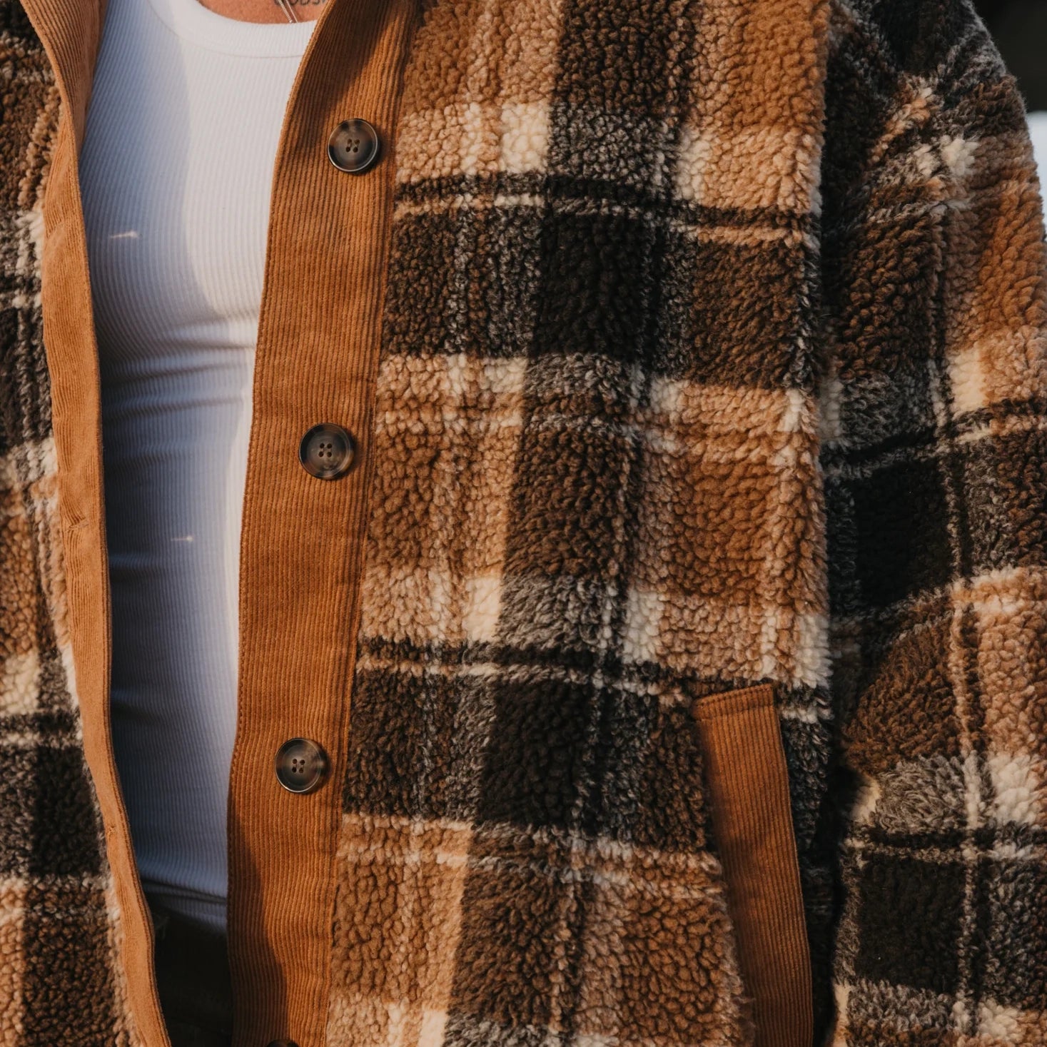 Ottway - Foster - Flannel Sherpa Jacket