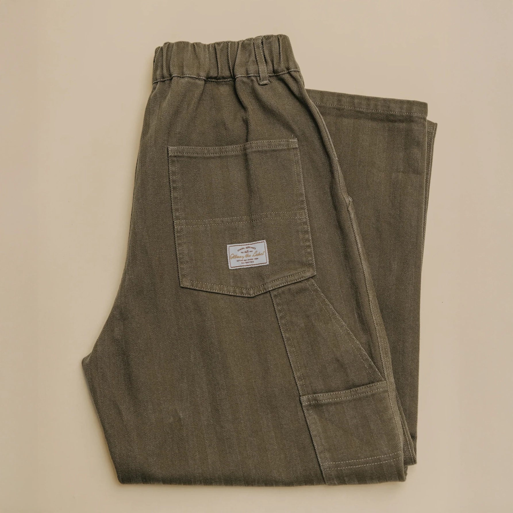 Ottway - Ben Roy Baggy Pleated Pants - Green