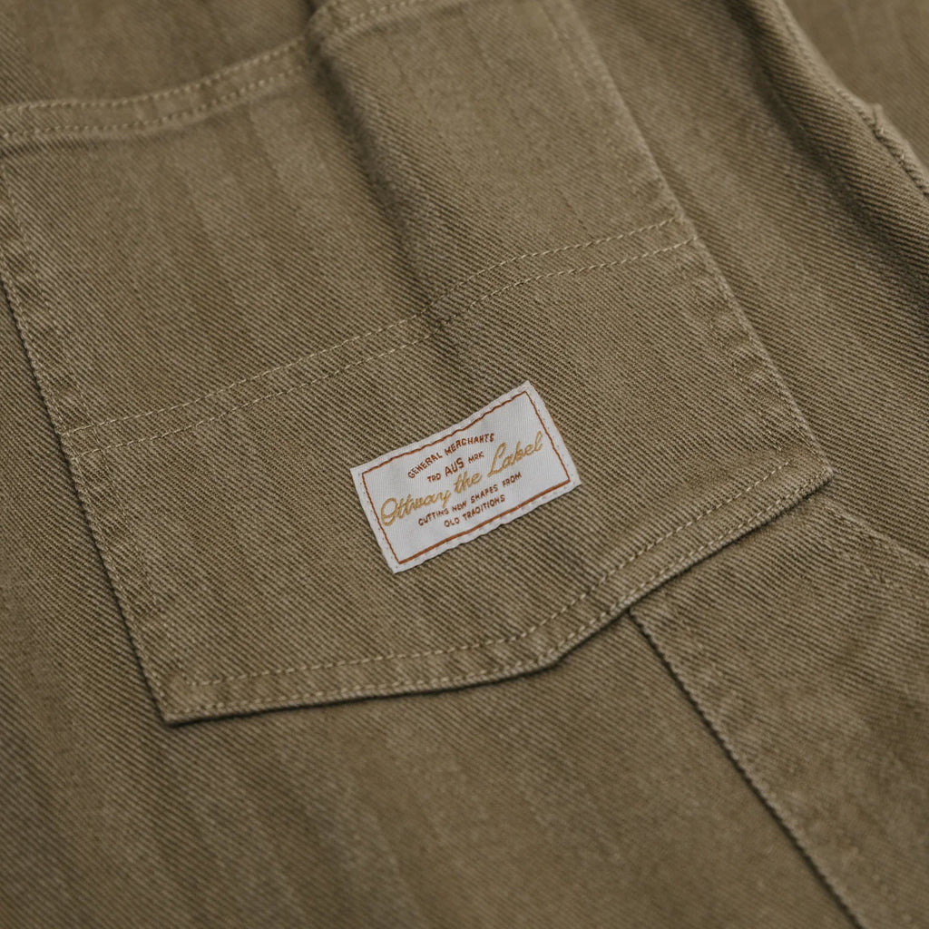 Ottway - Ben Roy Baggy Pleated Pants - Green