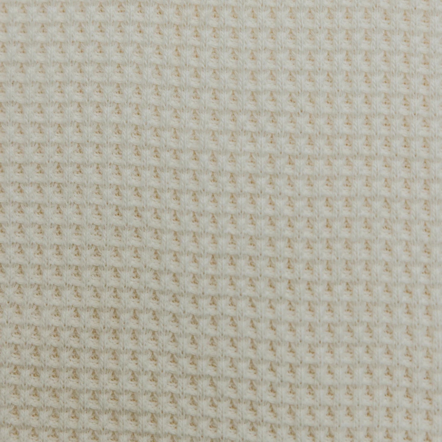 Ottway - Waffle Crew Neck Long Sleeve T-Shirt - White