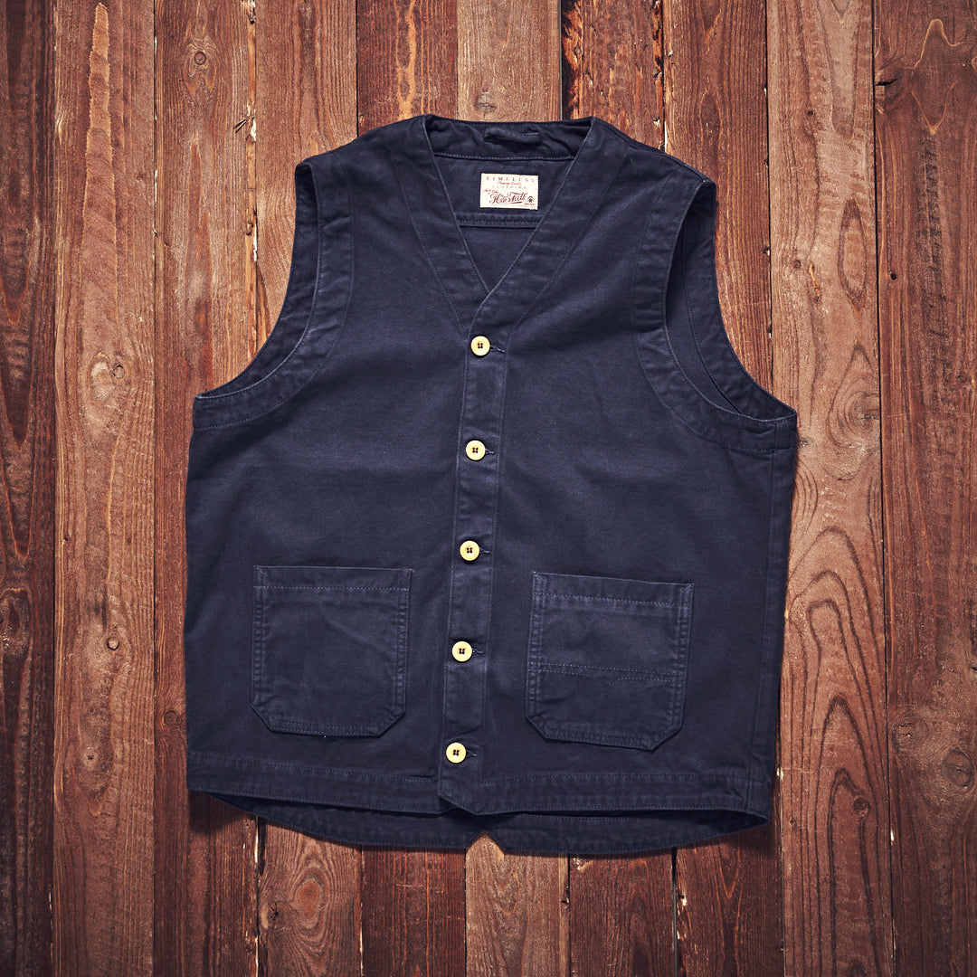 Hen's Teeth - Canvas Vest - Navy