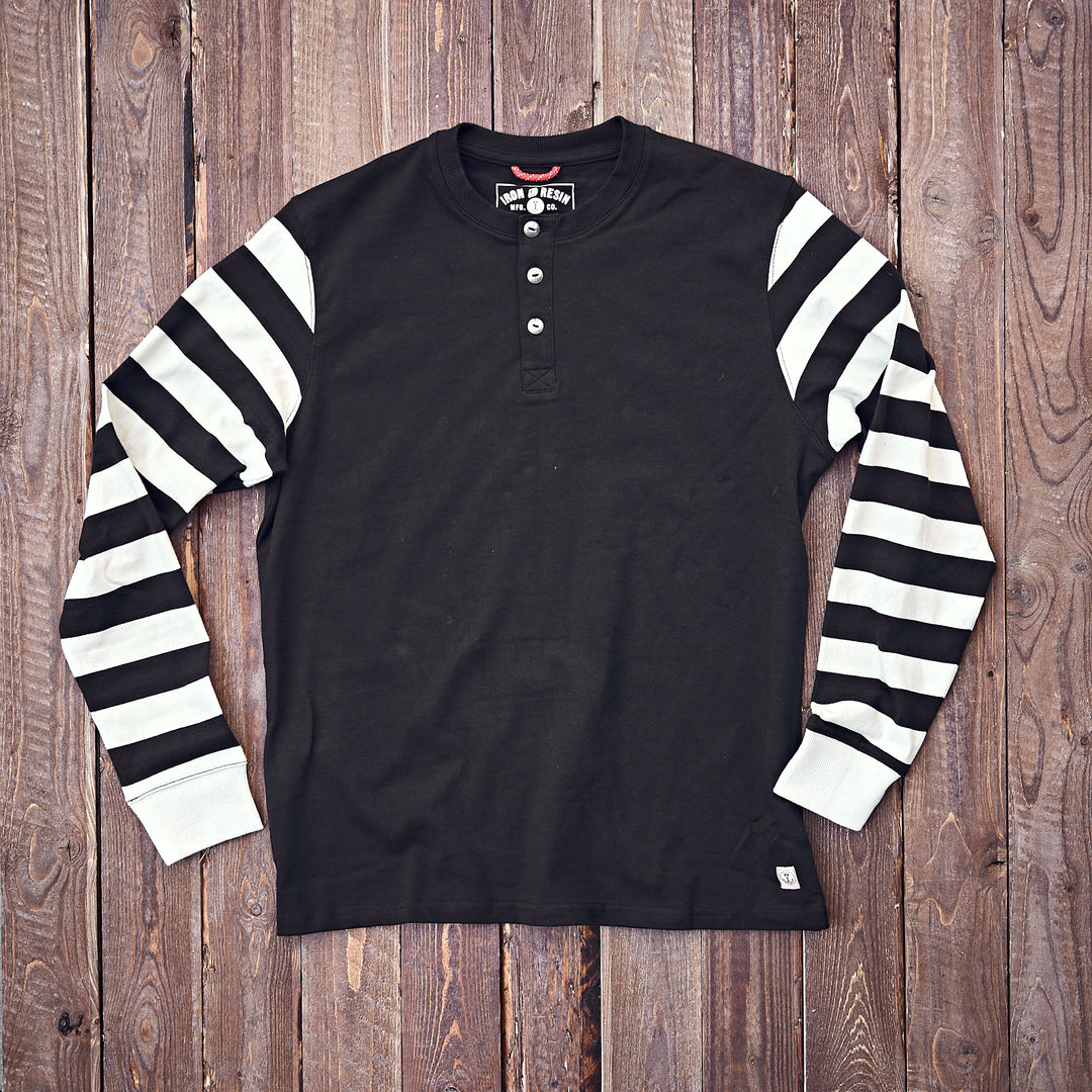 Iron & Resin - MOTO Henley - Black