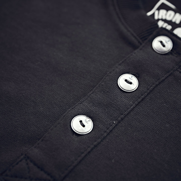 Iron & Resin - MOTO Henley - Black