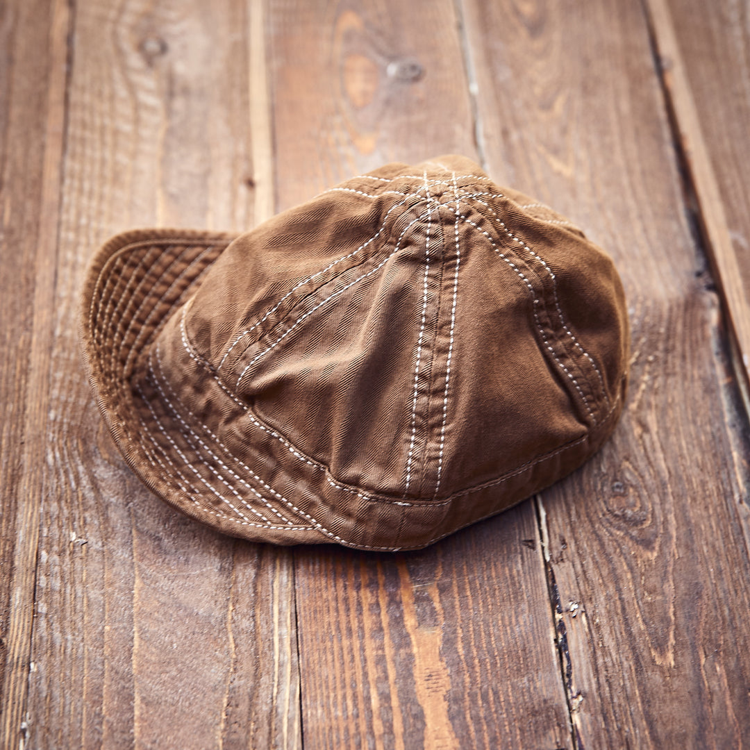 Hen's Teeth - HERRINGBONE Cap Brown