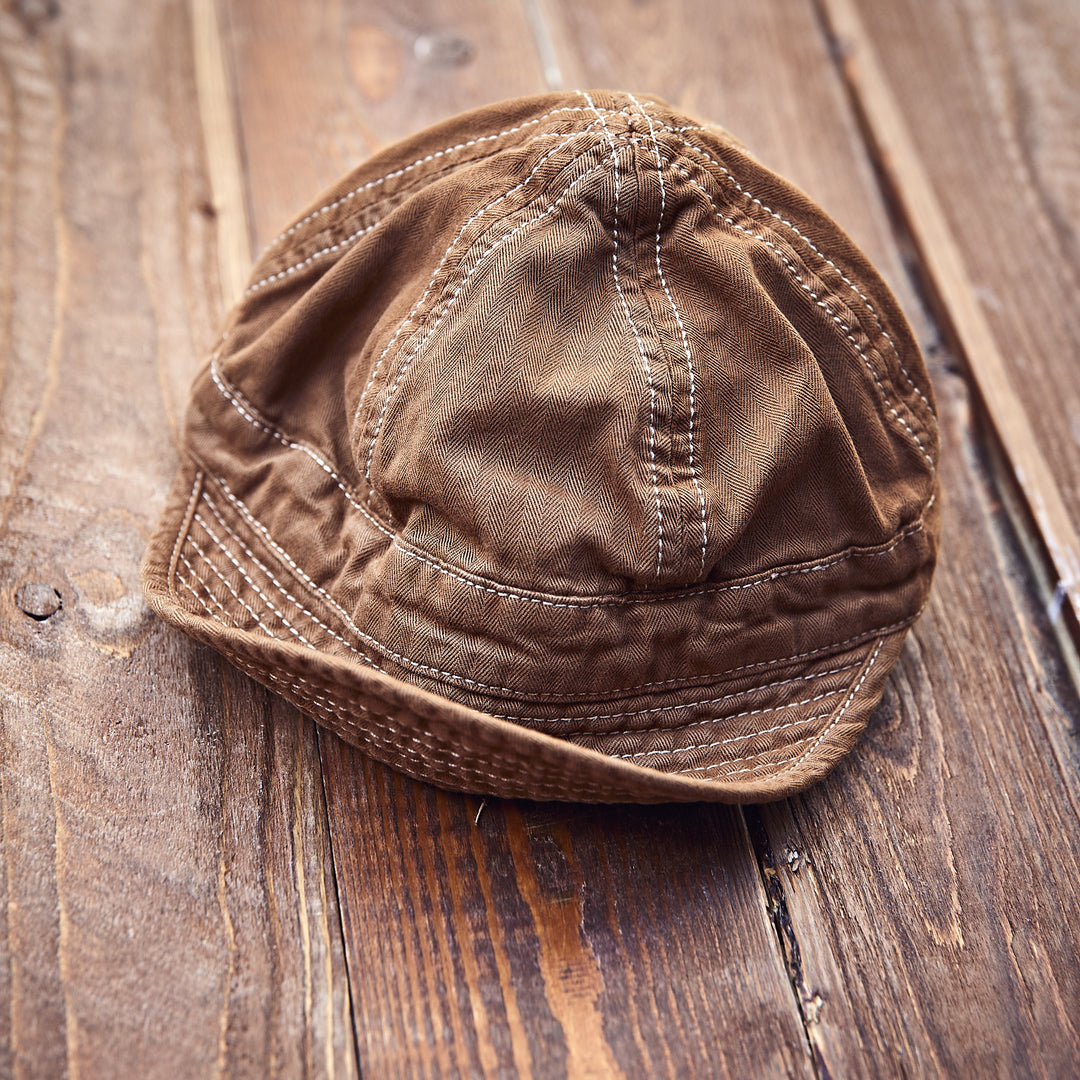 Hen's Teeth - HERRINGBONE Cap Brown