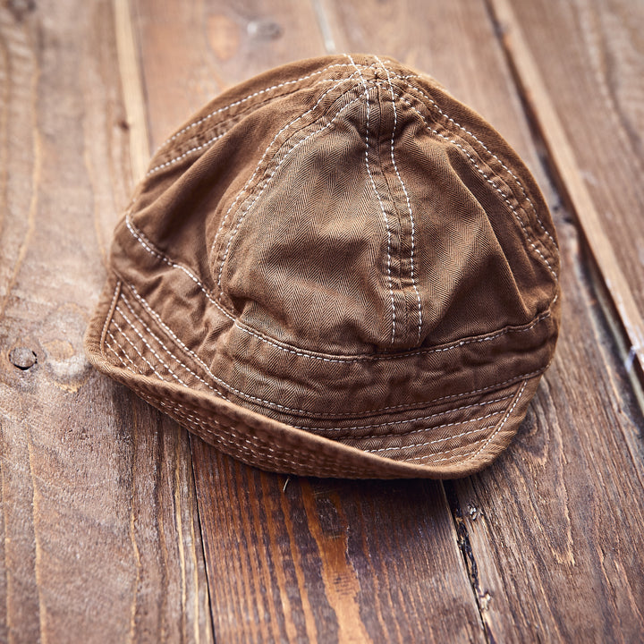 Hen's Teeth - HERRINGBONE Cap Brown