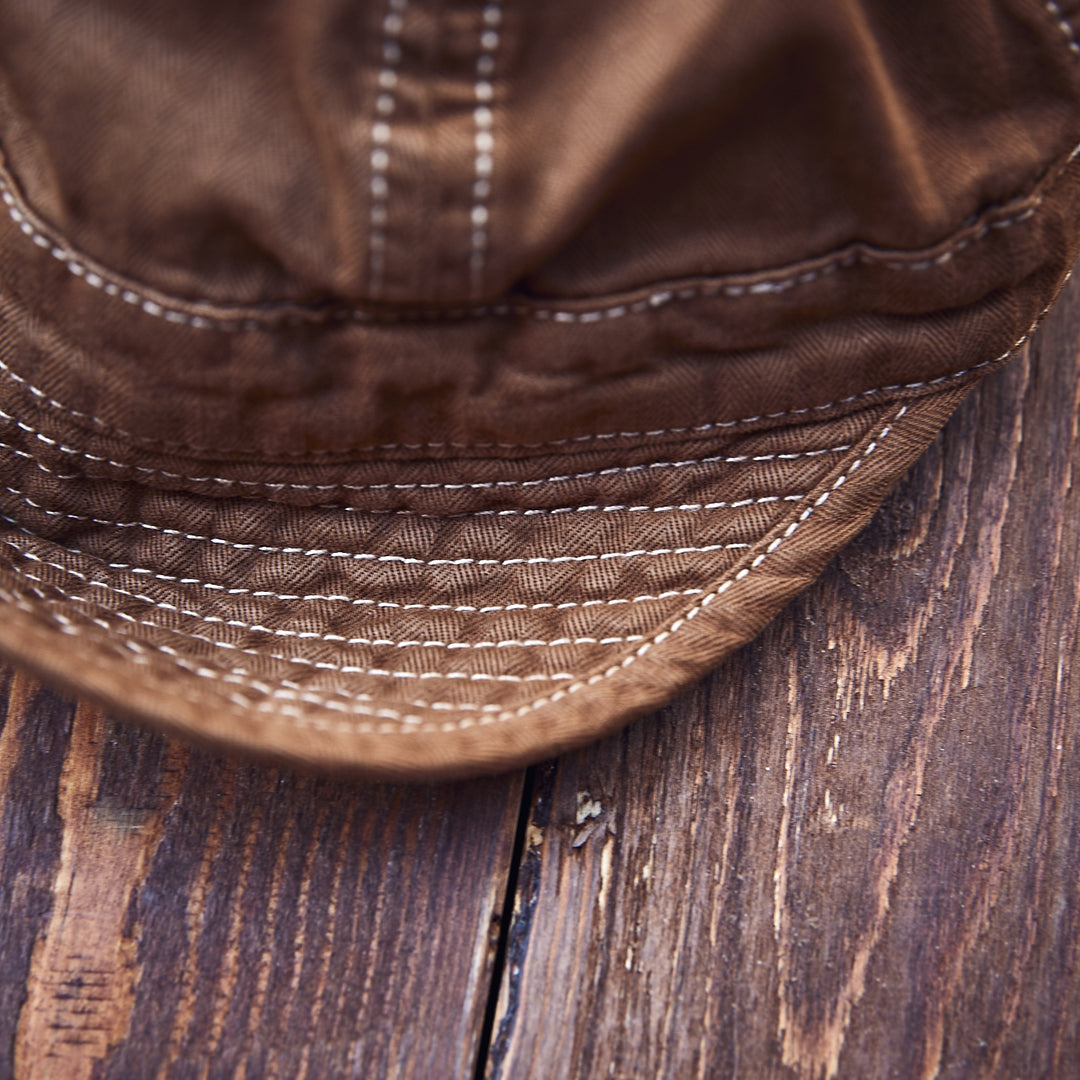 Hen's Teeth - HERRINGBONE Cap Brown