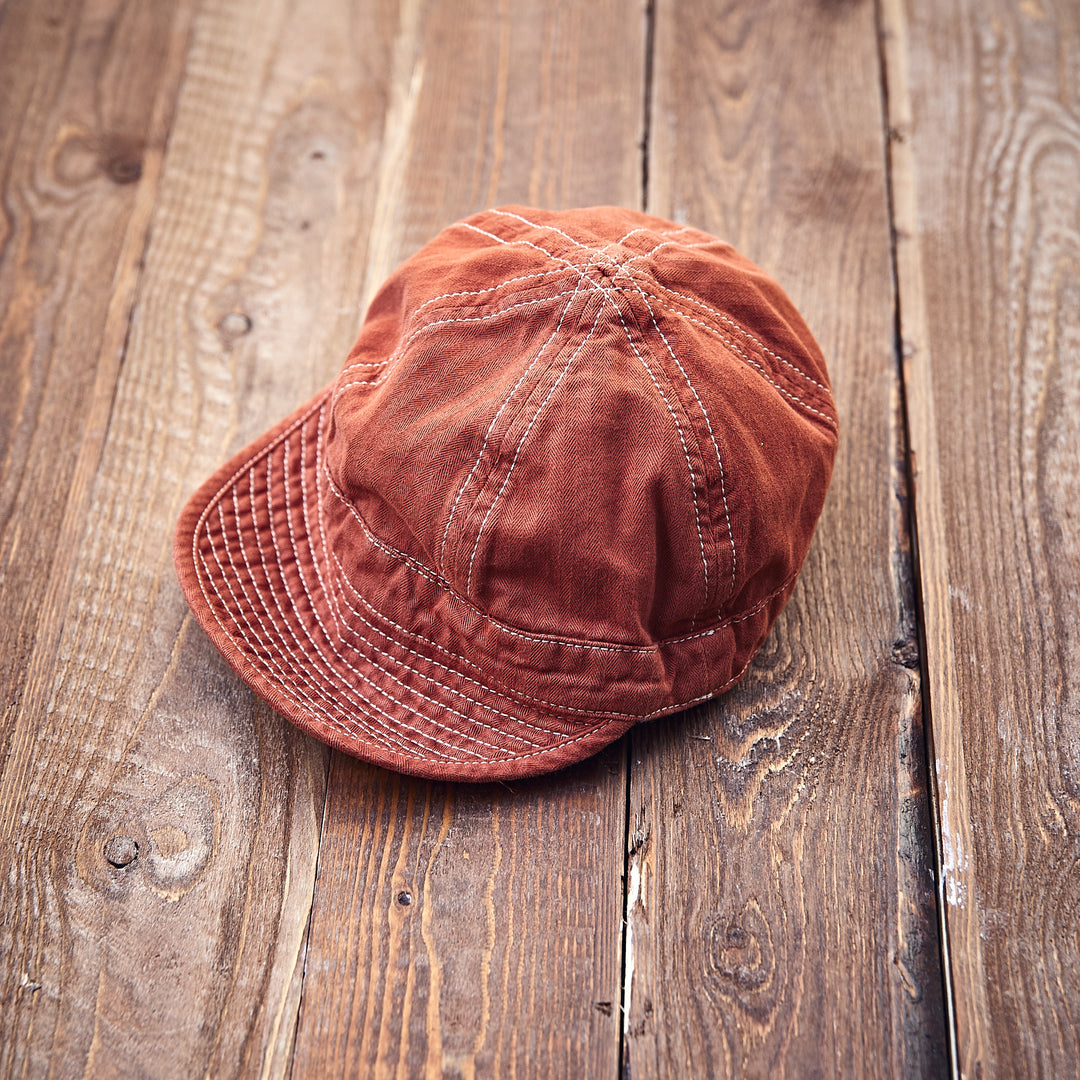 Hen's Teeth - HERRINGBONE Cap - Rust