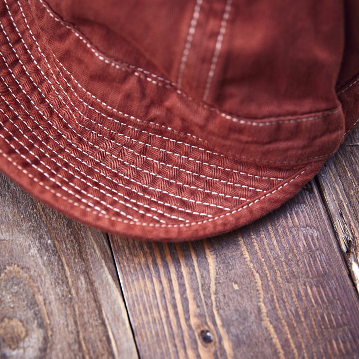 Hen's Teeth - HERRINGBONE Cap - Rust