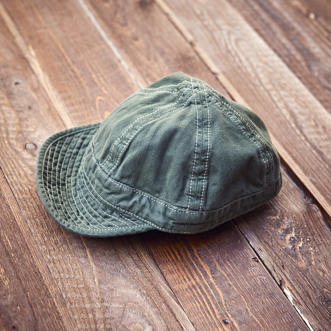 Hen's Teeth - HERRINGBONE Cap Green