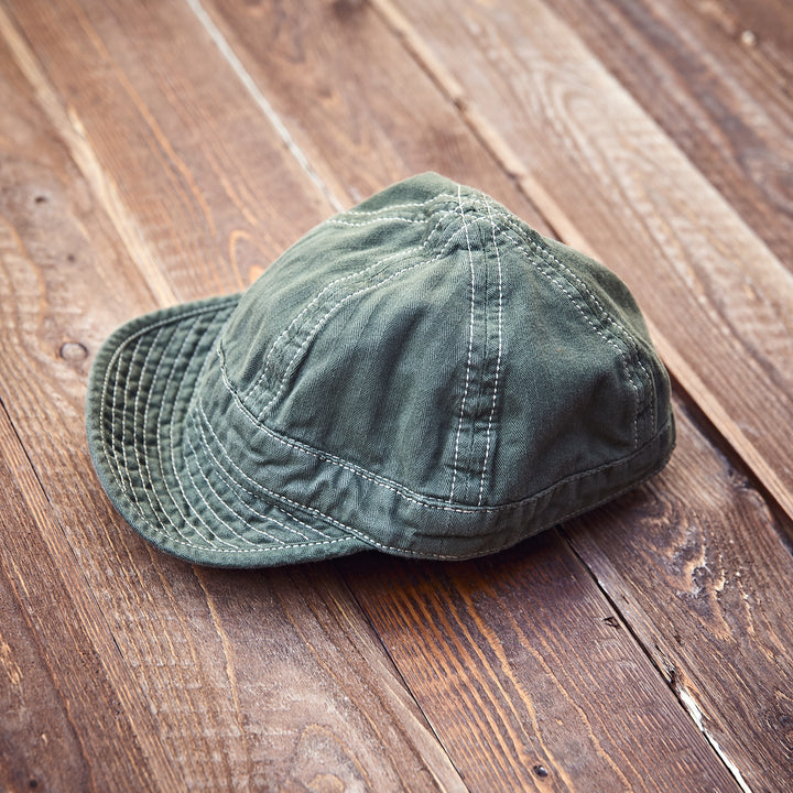 Hen's Teeth - HERRINGBONE Cap Green