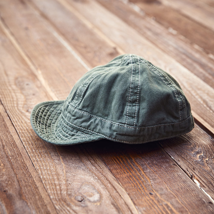 Hen's Teeth - HERRINGBONE Cap Green