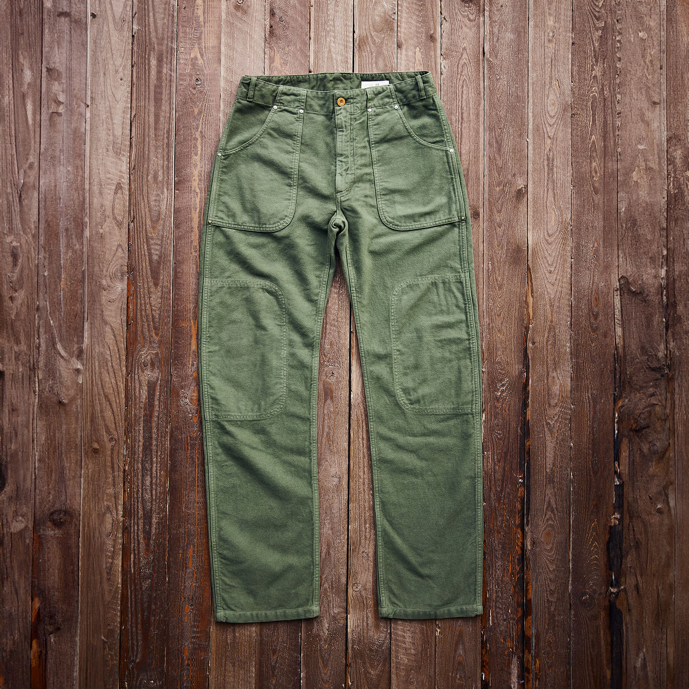 Hen's Teeth - Fatigue Pants Moleskin - Green