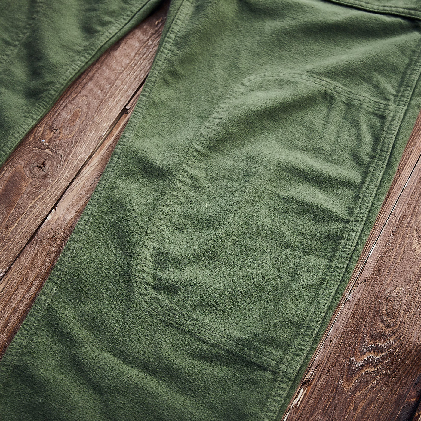 Hen's Teeth - Fatigue Pants Moleskin - Green