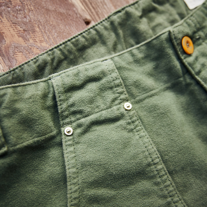 Hen's Teeth - Fatigue Pants Moleskin - Green