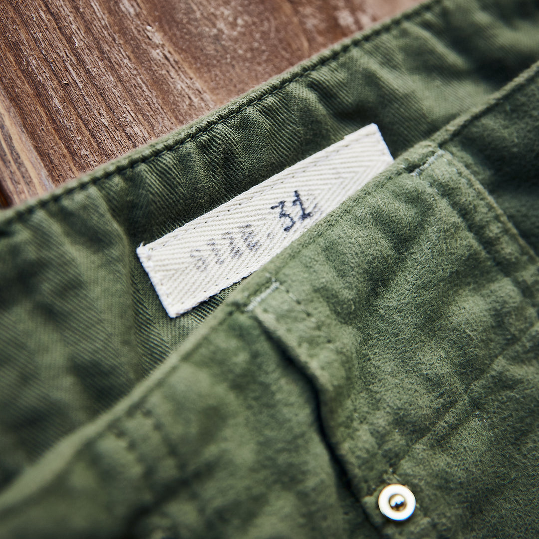 Hen's Teeth - Fatigue Pants Moleskin - Green