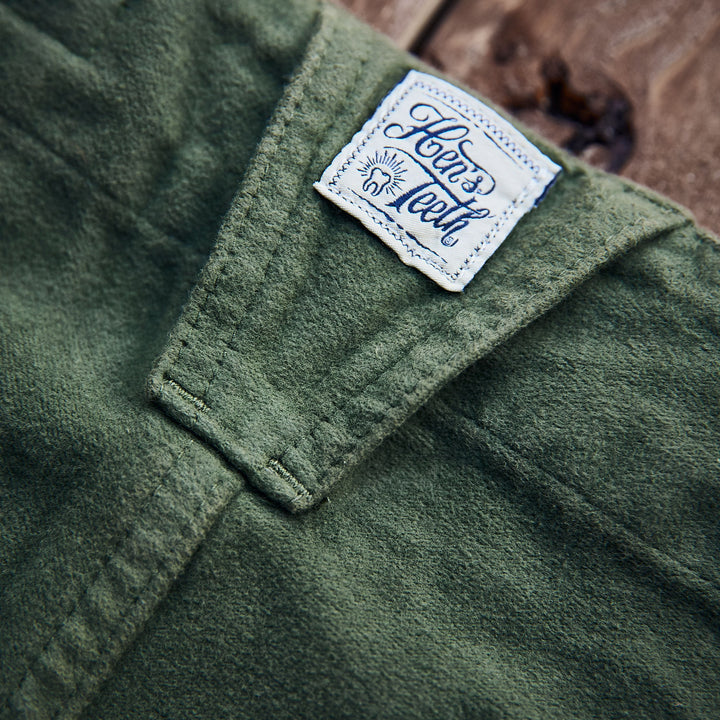 Hen's Teeth - Fatigue Pants Moleskin - Green