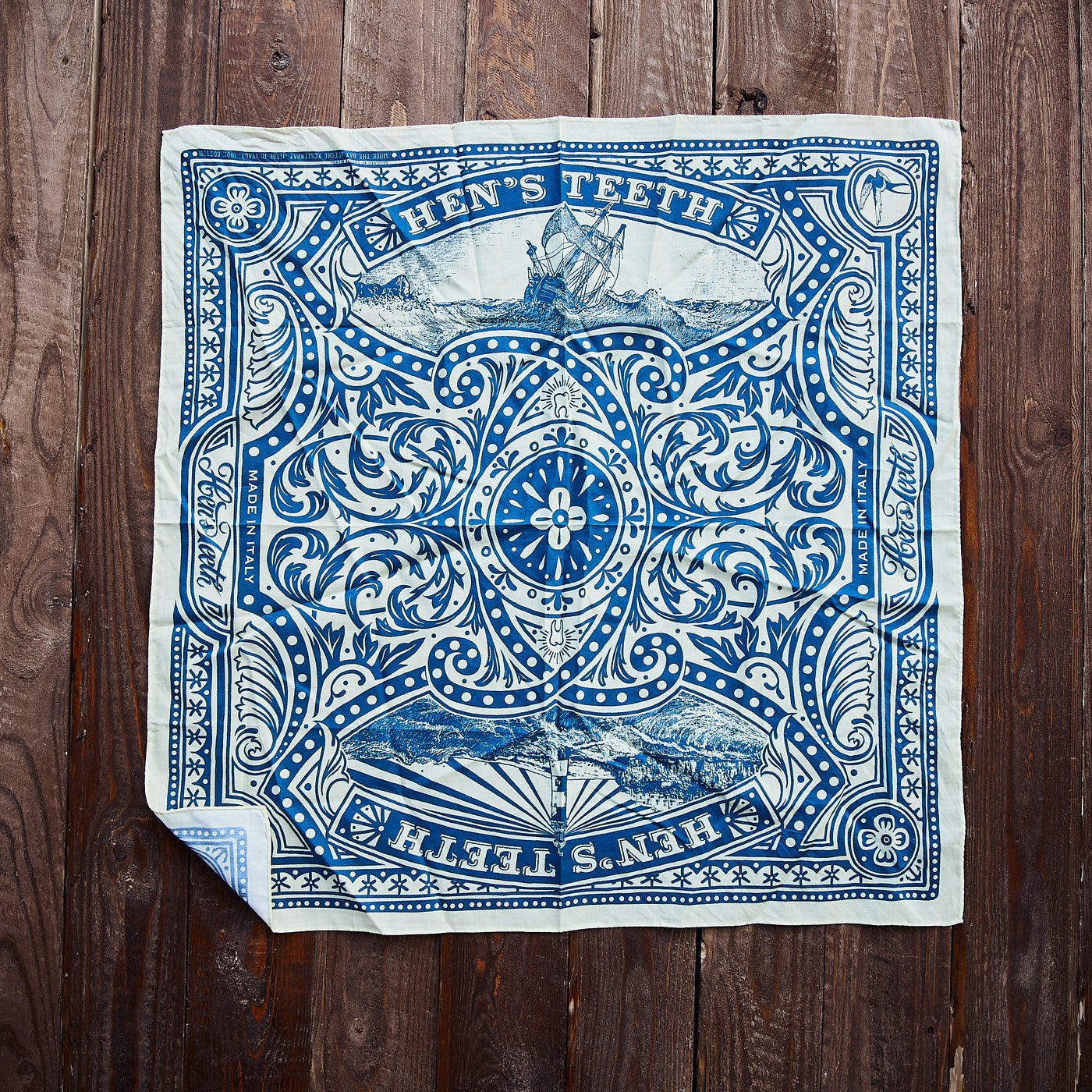 Hen's Teeths - Bandana - Blue (light)