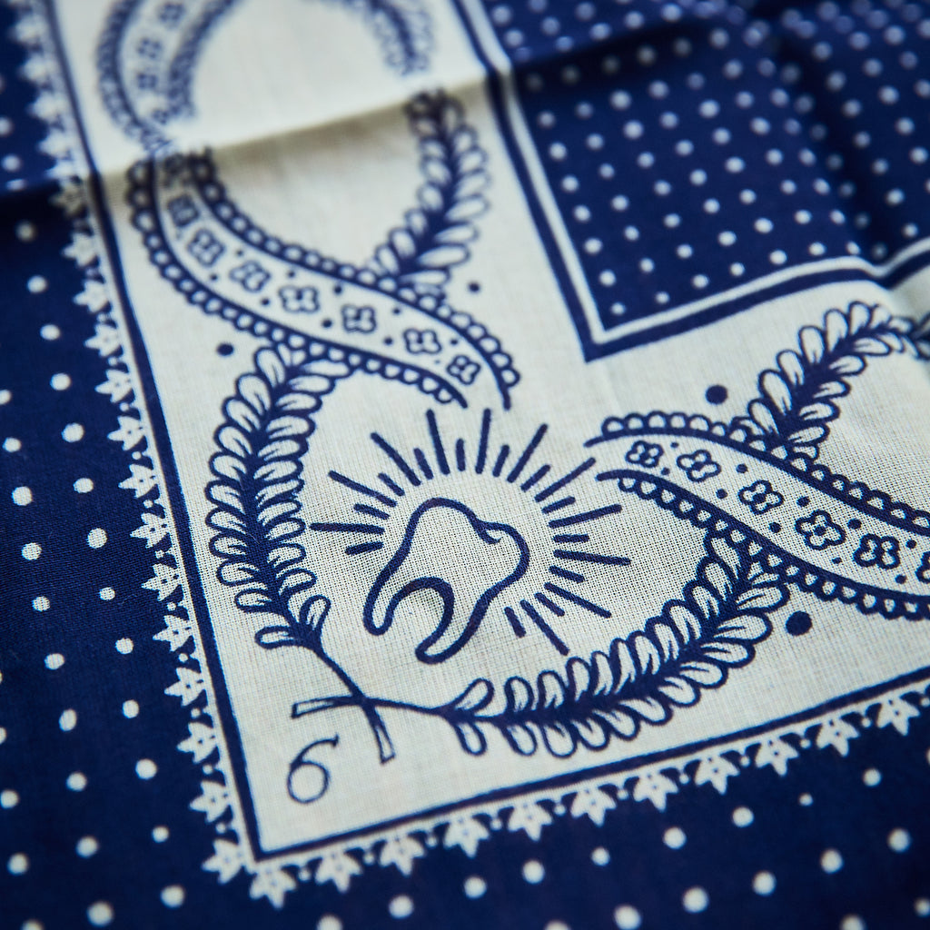 Hen's Teeths - Bandana - Blue (Dark)