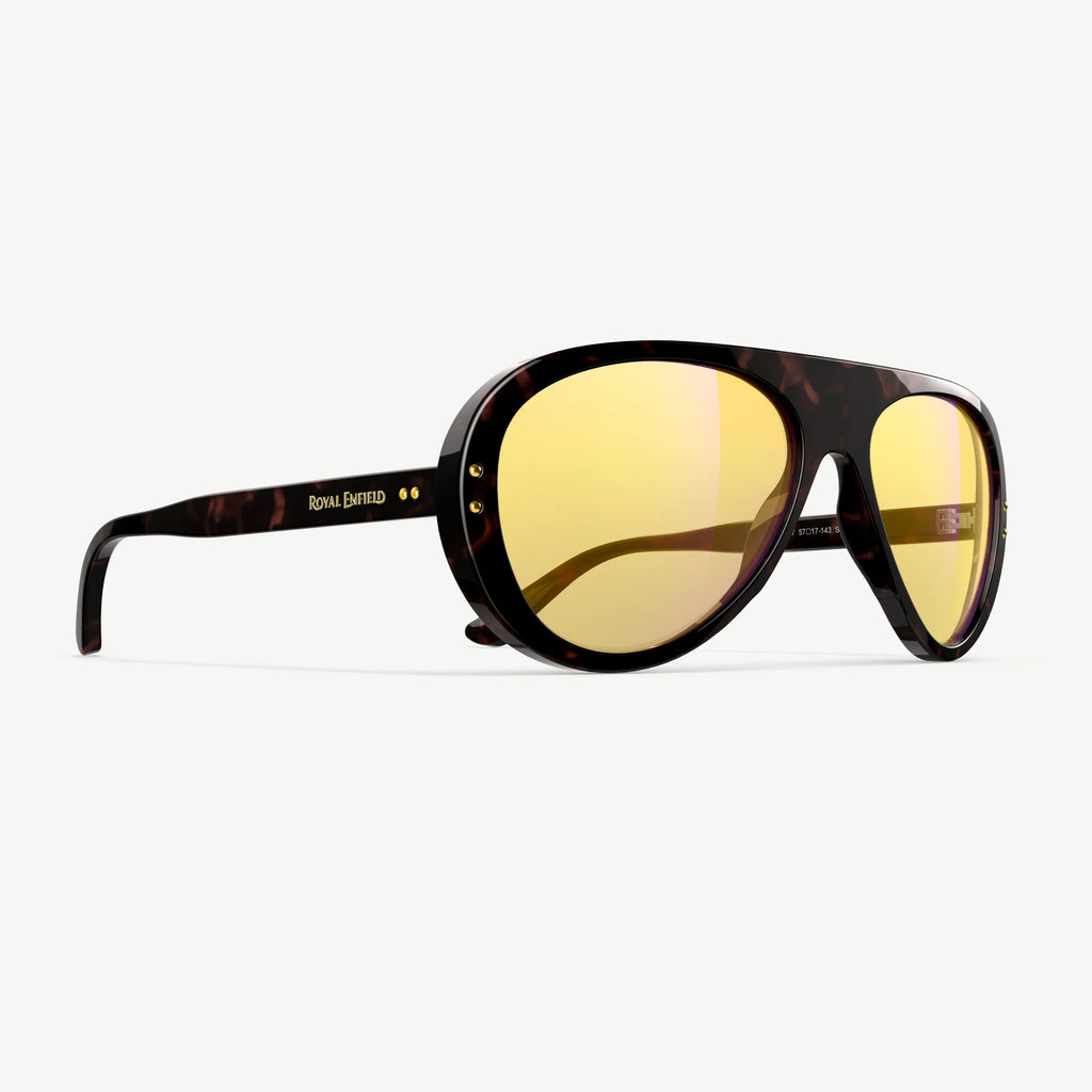 Vallon/Royal Enfield - Moto-Aviators - Dark Tortoise-Yellow