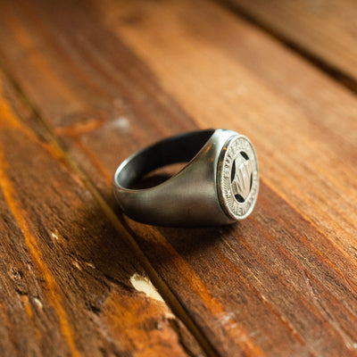 Ring - "NEW YORK" Stainless steel/silver