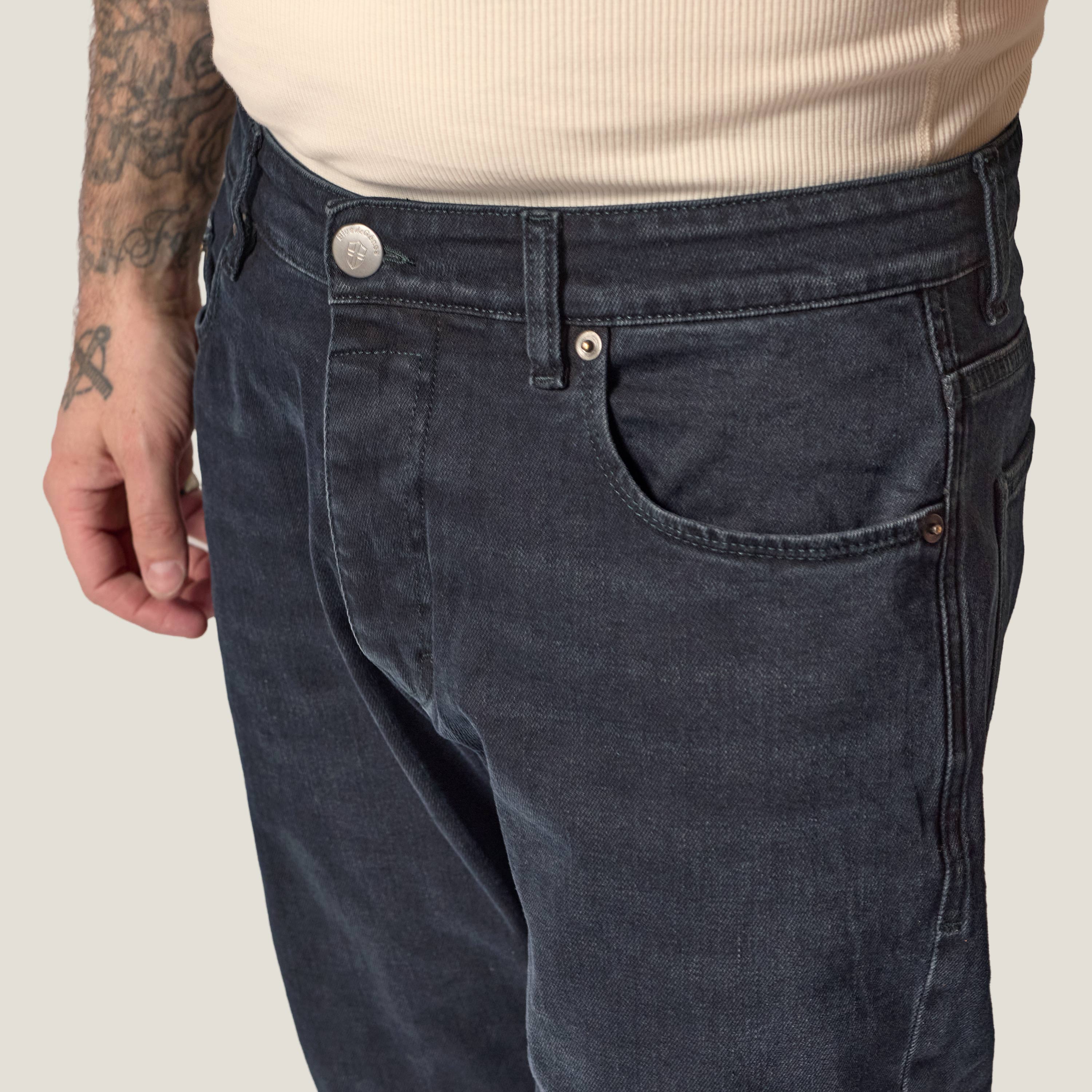 Blue De Genes - Recco Blue/Black Jeans