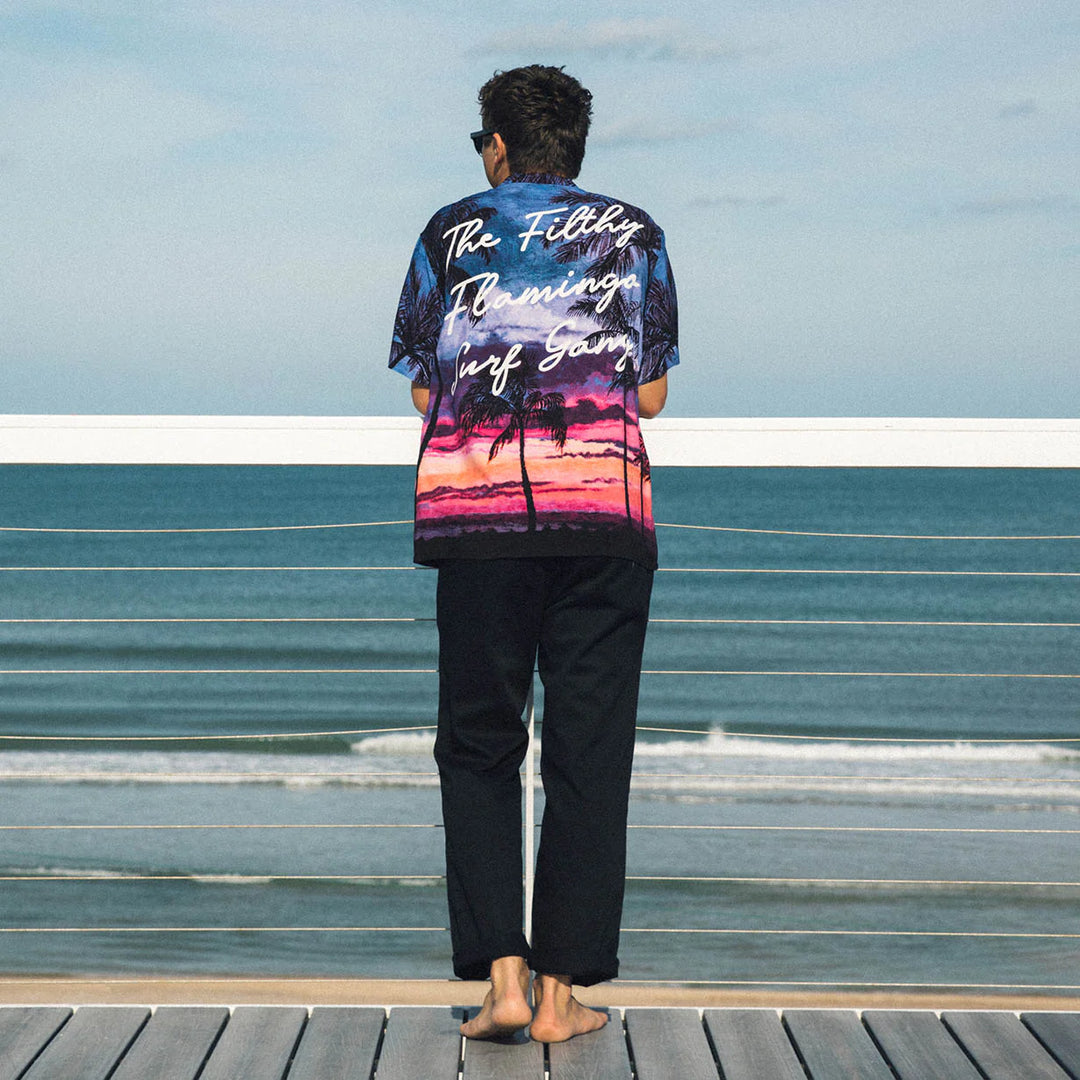 Duvin Design - "Pink Skies" Buttonup Shirt