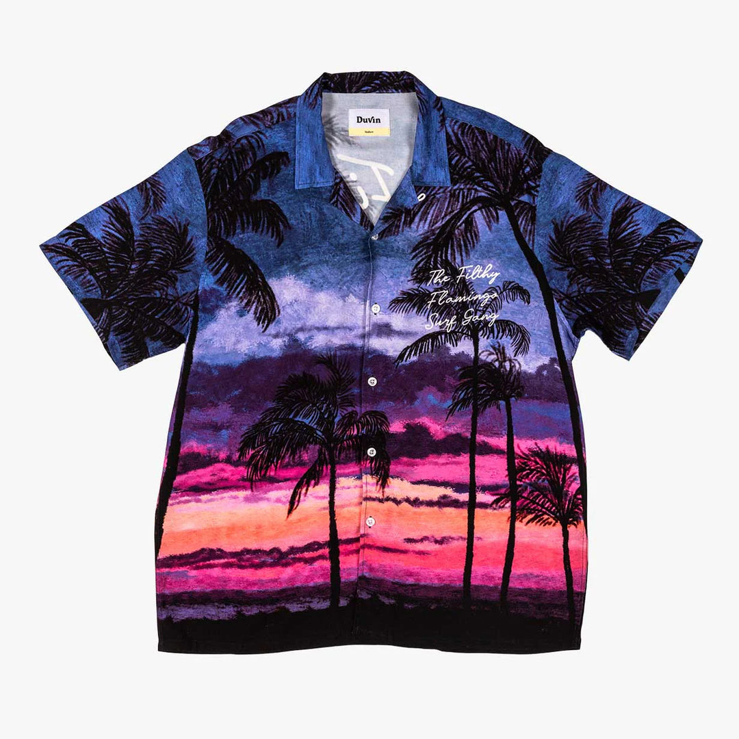 Duvin Design - "Pink Skies" Buttonup Shirt