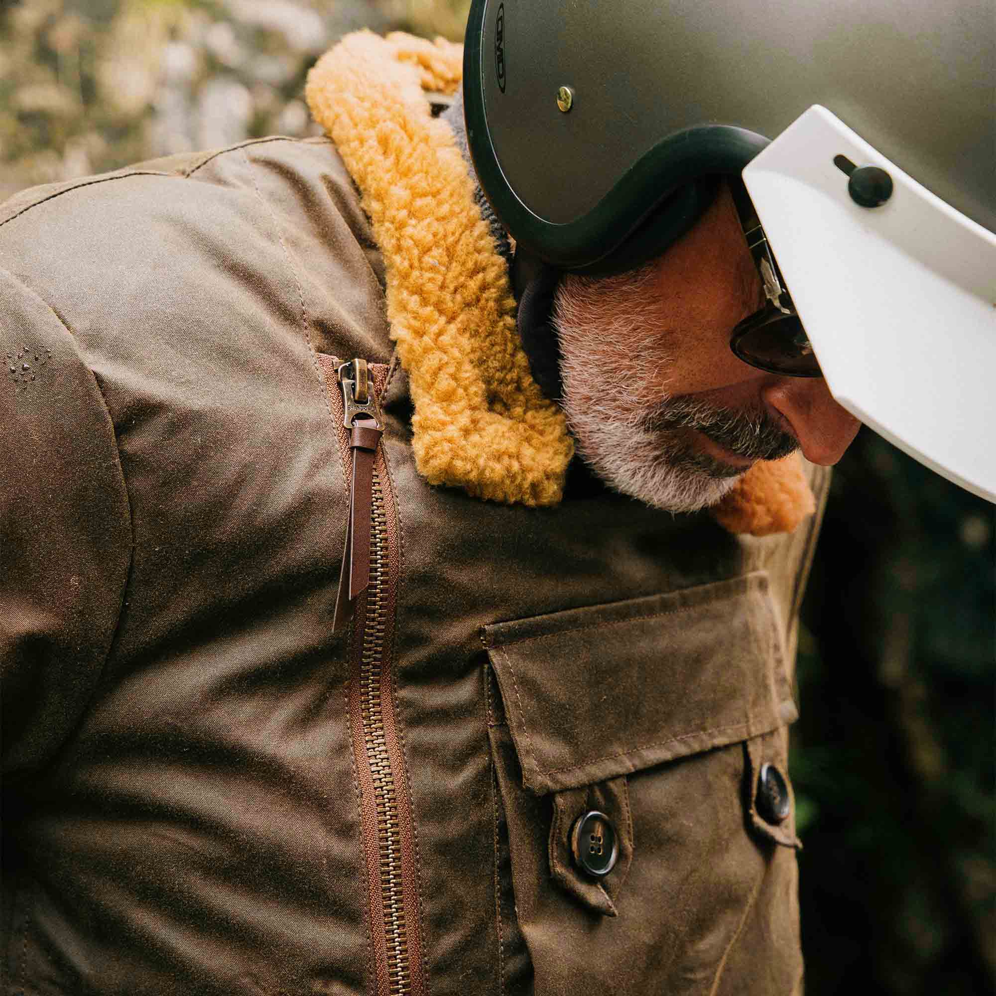 Shangri La Heritage - “Swedish” Motorcycle Jacket Waxed Canvas (Ltd. Ed. 100 pcs) - Tan