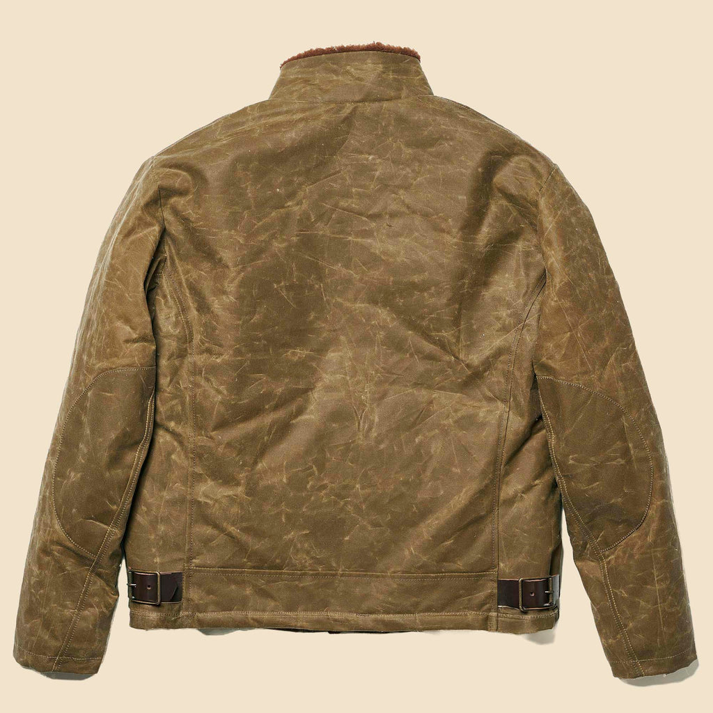 Shangri La Heritage - “Swedish” Motorcycle Jacket Waxed Canvas (Ltd. Ed. 100 pcs) - Tan