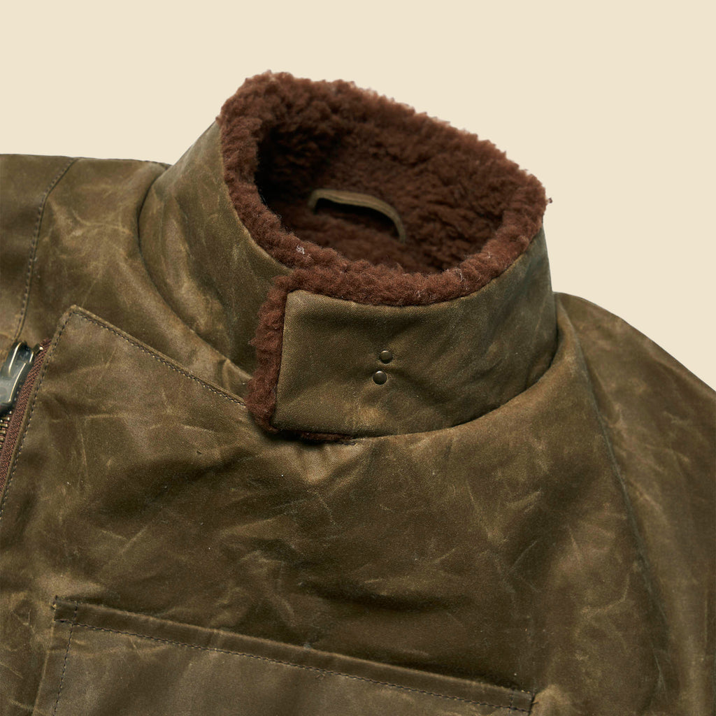 Shangri La Heritage - “Swedish” Motorcycle Jacket Waxed Canvas (Ltd. Ed. 100 pcs) - Tan