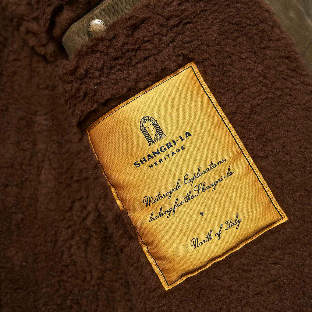 Shangri La Heritage - “Swedish” Motorcycle Jacket Waxed Canvas (Ltd. Ed. 100 pcs) - Tan