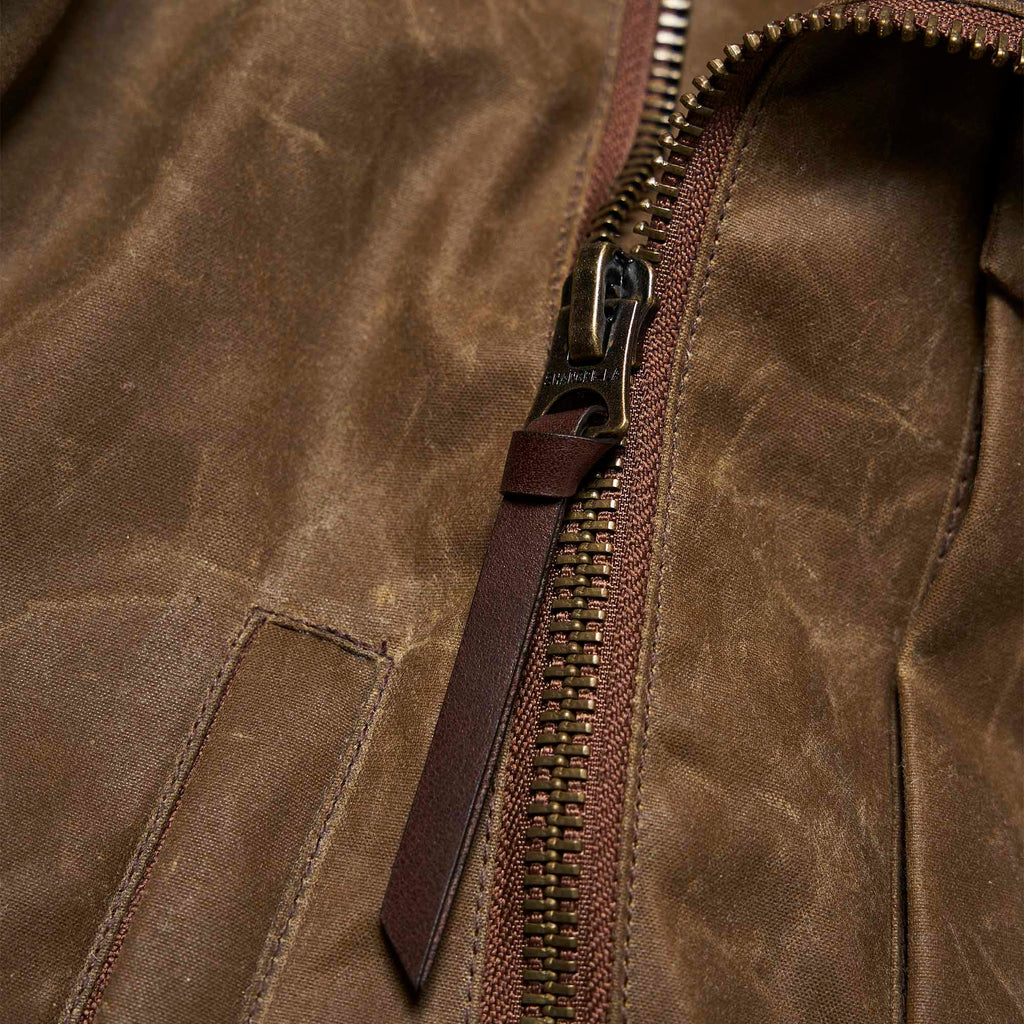 Shangri La Heritage - “Swedish” Motorcycle Jacket Waxed Canvas (Ltd. Ed. 100 pcs) - Tan