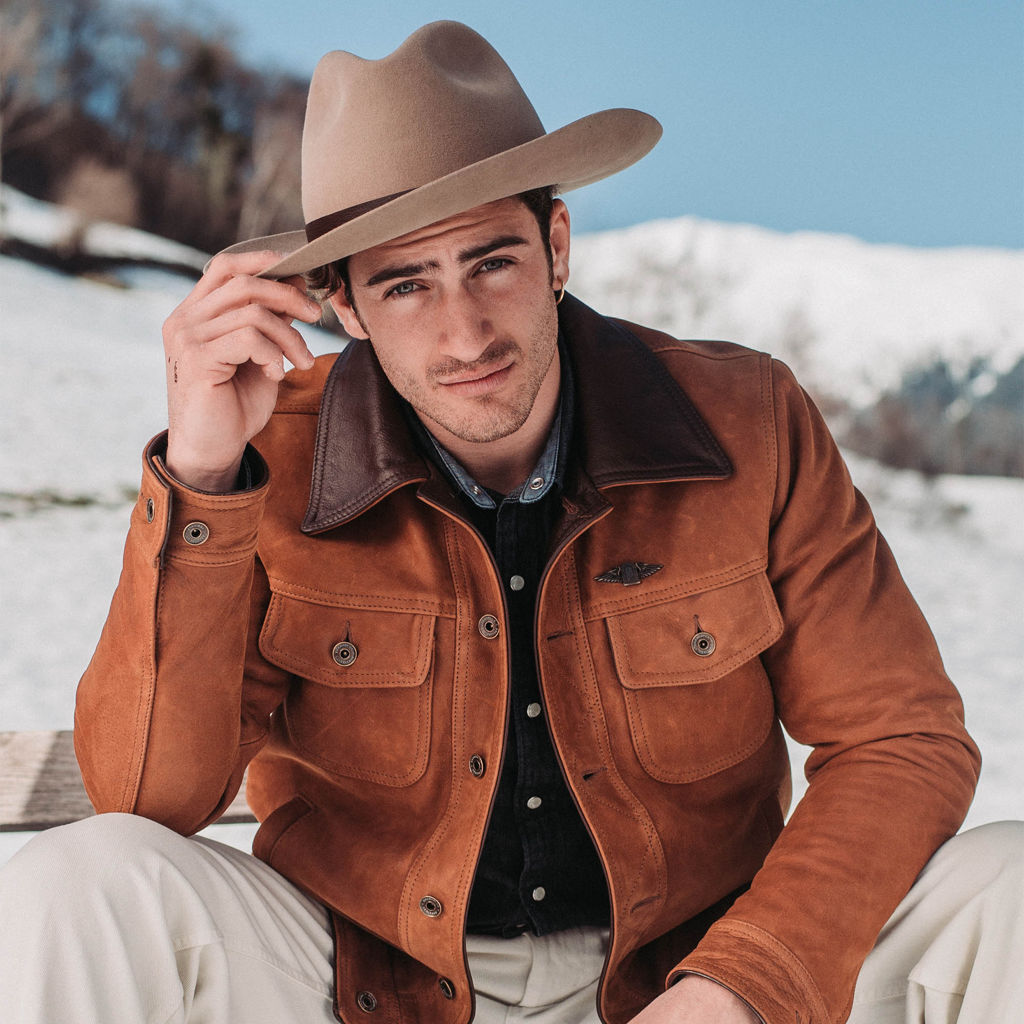 Shangri La Italy - FURIA BROWN WESTERN HAT - White