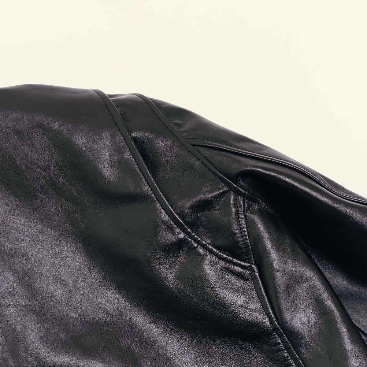 “Varenne” Black Horsehide Leather Jacket