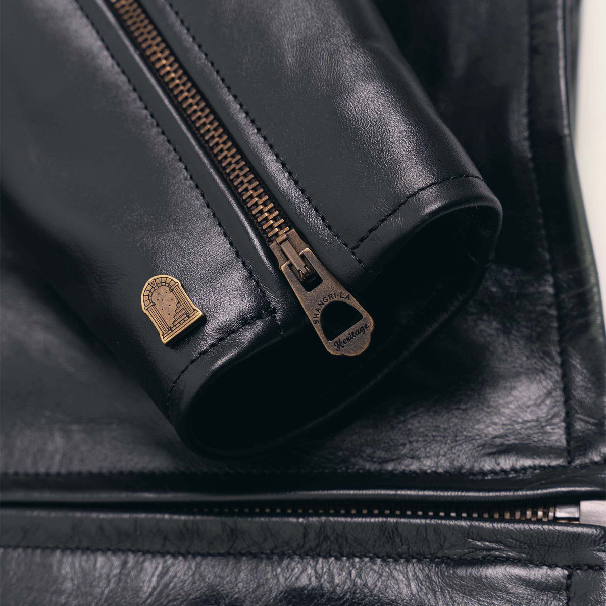 “Varenne” Black Horsehide Leather Jacket