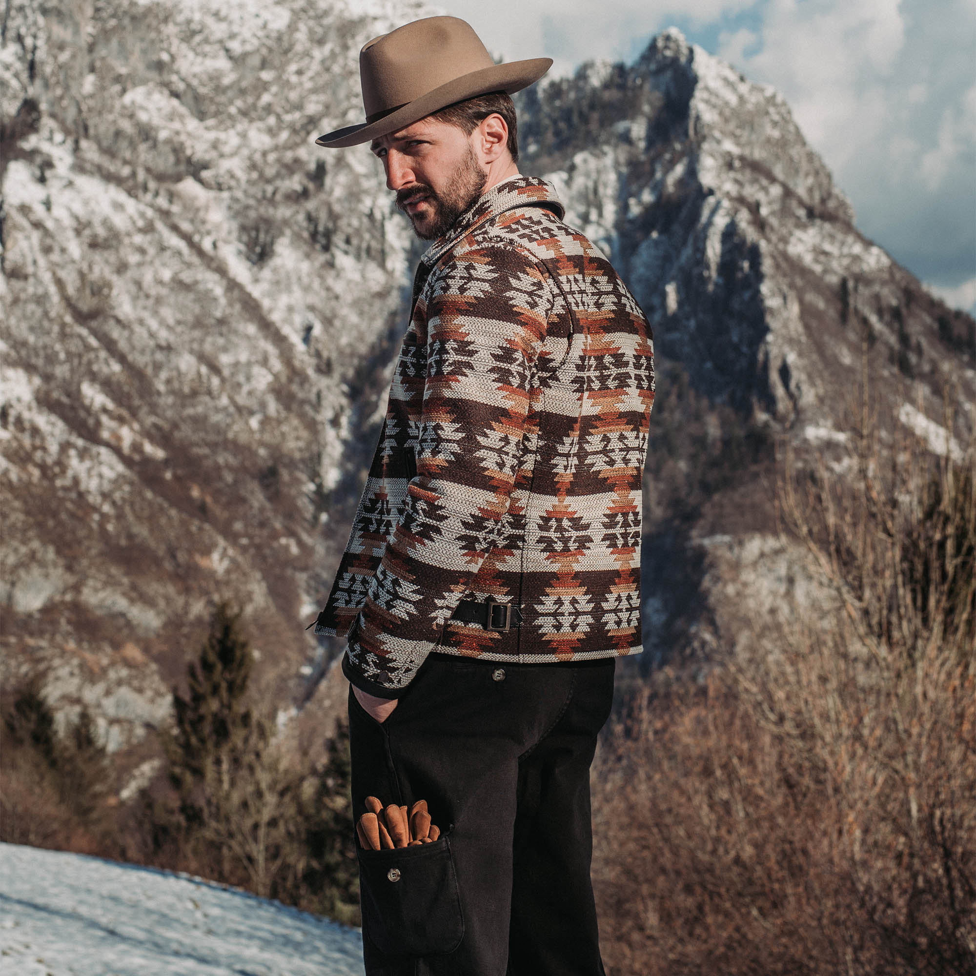 Shangri La Italy - FURIA BROWN WESTERN HAT - White